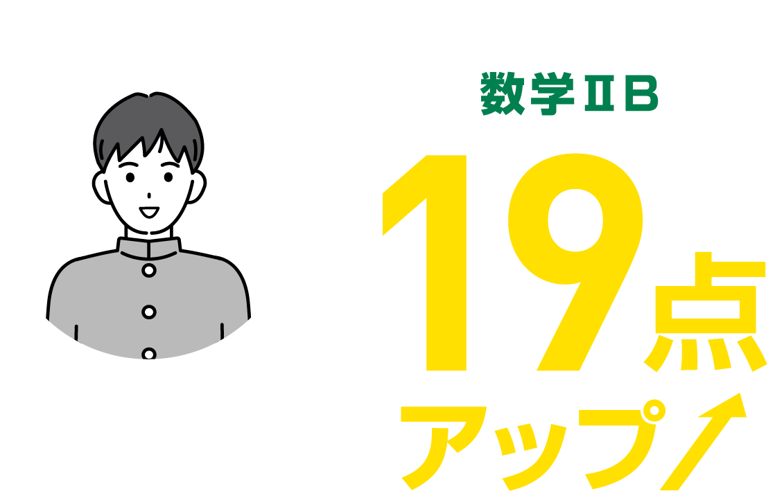 数学ⅡB19点アップ